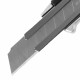 Нож канцелярский 18 мм BRAUBERG 'Metallic', роликовый фиксатор, резиновые вставки, металл, 237159