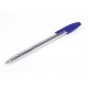Ручка шариковая BRAUBERG 'X-333', СИНЯЯ, корпус прозрачный, узел 0,7 мм, линия письма 0,35 мм, 142405
