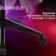 Кресло компьютерное BRABIX 'Alpha GM-018', ткань/экокожа, черное/белое, 532640, GM-018_532640