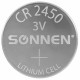 Батарейки литиевые SONNEN Lithium CR2450, 'таблетки, дисковые, кнопочные', КОМПЛЕКТ 5 шт., блистер, 457144