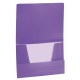 Папка на резинках BRAUBERG 'Office', фиолетовая, до 300 листов, 500 мкм, 228081
