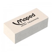 Ластик MAPED (Франция) 'Technic Mini', 39х18,2х12,6 мм, белый, прямоугольный, 011300