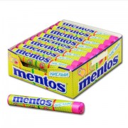 Жевательное драже MENTOS (Ментос) 'Кислый', 37,5 г
