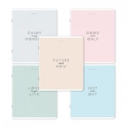 Тетради ДЭК А5 48 л. КОМПЛЕКТ 5 шт. BRAUBERG скоба, клетка, матовая ламинация, 'Однотонный_Пастель', 404923