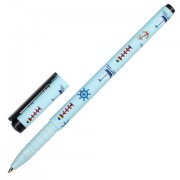 Ручка шариковая BRAUBERG SOFT TOUCH GRIP 'NAVY', СИНЯЯ, мягкое покрытие, узел 0,7 мм, 143725