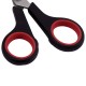Ножницы ОФИСМАГ 'Soft Grip', 140 мм, резиновые вставки, черно-красные, 3-х сторонняя заточка, 236454