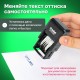 Датер-мини, месяц ЦИФРАМИ, ДЛЯ БАНКА, оттиск 20х3,8 мм, синий,TRODAT 4810 P4, корпус черный, подушка, 82499