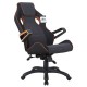 Кресло компьютерное BRABIX 'Techno Pro GM-003', ткань, черное/серое, вставки оранжевые, 531813