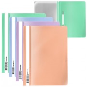 Скоросшиватель пластиковый ERICH KRAUSE 'Matt Pastel Bloom', A4, 120/180 мкм, ассорти, 61129