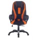 Кресло компьютерное BRABIX PREMIUM 'Rapid GM-102', экокожа/ткань, черно/оранжевое, 532420, GM-102_532420