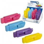 Ластик выдвижной BRAUBERG 'Slider', 88х26х21 мм, яркие цвета корпуса ассорти, 271985