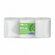 Полотенца бумажные с центральной вытяжкой 280 м, FOCUS (М2) Jumbo, 1-слойные, белые, КОМПЛЕКТ 6 рулонов, 5036889