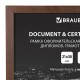 Рамка 21х30 см небьющаяся, КОМПЛЕКТ 3 шт., багет 14 мм дерево, BRAUBERG 'Elegant', цвет венге, 391356