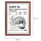 Рамка НЕБЬЮЩАЯСЯ 21х30 см, МДФ под дерево, багет 17 мм, мокко, акриловый экран, STAFF 'Carven', 391212