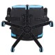 Кресло компьютерное BRABIX 'Storm GM-006', регулируемые подлокотники, экокожа, черное/голубое, 532501