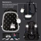 Ранец BRAUBERG LUMINOUS, 2 отделения, с брелоком, 'Paws', СВЕТЯЩИЙСЯ РИСУНОК, 38х29х16 см, 271366