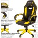 Кресло компьютерное BRABIX 'Blaze GM-162', TW/экокожа, черное/желтое, 532579, 7083507
