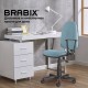 Кресло BRABIX 'Prestige Start MG-312', эргономичная спинка, ткань, бирюзовое, 531921