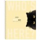 Тетрадь А5 96 л., HATBER, спираль, клетка, матовая ламинация, 'Кто здесь?' (микс в спайке), 093670, 96Т5лВ1сп