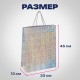 Пакет подарочный 33x13x45 см (XL), НАБОР 3 шт., 3 дизайна, голография, ЗОЛОТАЯ СКАЗКА, 609737
