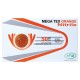 Перчатки нитриловые сверхпрочные с текстурой SFM MEGA TEX ORANGE, Германия, 25 пар (50 штук), размер L (большой), 4036534914205