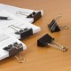 Зажимы для бумаг большие STAFF 'EVERYDAY', КОМПЛЕКТ 12 шт., 51 мм, на 230 листов, черные, картонная коробка, 224610