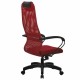 Кресло офисное МЕТТА 'SU-B-8' пластик, ткань-сетка, сиденье мягкое, красное