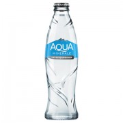 Вода негазированная питьевая AQUA MINERALE (Аква Минерале) 0,26л, стеклянная бутылка, 27414