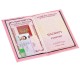 Обложка для паспорта 'Passport map', экокожа soft-touch, розовая, STAFF, 238759