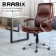 Кресло офисное BRABIX PREMIUM 'Cuba EX-542', экокожа, коричневое, 532550