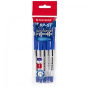 Ручки шариковые BRAUBERG BP-GT, НАБОР 5 ШТУК, СИНИЕ, пишущий узел 0,7 мм, линия письма 0,35 мм, 144509