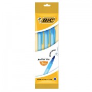 Ручки шариковые BIC 'Round Stic', НАБОР 3 шт., СИНИЕ, узел 1 мм, линия письма 0,32 мм, пакет, 9021522
