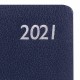 Еженедельник датированный 2021 А5 (145х215 мм) BRAUBERG 'Profile', балакрон, синий, 111541