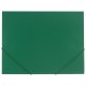 Папка на резинках BRAUBERG 'Contract', зеленая, до 300 листов, 0,5 мм, бизнес-класс, 221799