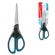 Ножницы MAPED (Франция) 'Essentials Soft', 210 мм, прорезиненные ручки, черно-синие, европодвес, 469210, 468310