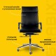 Кресло офисное BRABIX PREMIUM 'Kayman EX-532', экокожа, хром, черное, 532543