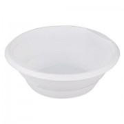 Одноразовые тарелки суповые, КОМПЛЕКТ 50 шт., пластик, 0,5 л, 'ЭТАЛОН', белые, ПП, холодное/горячее, ЛАЙМА, 602651