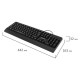 Клавиатура проводная бесшумная USB, 104 клавиши, LED-подсветка, SONNEN K305, черная, 513948