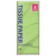 Цветная бумага ТИШЬЮ 17 г/м2, 50х66 см, 50 листов, салатовый цвет, ЗОЛОТАЯ СКАЗКА, 116490