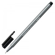 Ручка капиллярная STAEDTLER 'Triplus Fineliner', ЧЕРНАЯ, трехгранная, линия письма 0,3 мм, 334-9