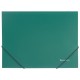 Папка на резинках BRAUBERG, стандарт, зеленая, до 300 листов, 0,5 мм, 221621