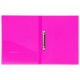 Папка на 2 кольцах BRAUBERG 'Neon', 25 мм, внутренний карман, неоновая розовая, до 170 листов, 0,7 мм, 227458