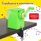 Точилка механическая ЮНЛАНДИЯ 'Пастель', для чернографитных и цветных карандашей, корпус зелёный, 272000