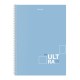 Тетрадь А4, 96 л., BRAUBERG, гребень, клетка, матовая ламинация, 'UltraTone' (микс в спайке), 405317