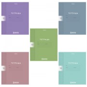 Тетрадь обложка пластик, 18 л. клетка, HATBER, Color Set (микс в спайке), 092028, 18Т5В1пл