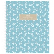 Тетрадь А5, 120 л., HATBER, спираль, клетка, Soft-touch ламинация, 3 разделителя, 'Floral', 094225, 120Тр5лВ1сп_357