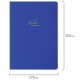 Тетрадь 60 л. в клетку обложка кожзам под лён, сшивка, В5 (179х250мм), СИНИЙ, BRAUBERG PASTEL, 403875