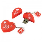 Флеш-диск сувенирный 16 GB, SMARTBUY Wild 'Сердце', USB 2.0, SB16GBHeart