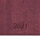 Еженедельник датированный 2021 МАЛЫЙ ФОРМАТ (95х155 мм) А6, BRAUBERG 'Wood', кожзам, бордо, 111558