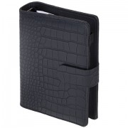 Ежедневник-органайзер недатированный B6 150x190 мм BRAUBERG 'Comodo', под кожу, 160 л., черный, 116205